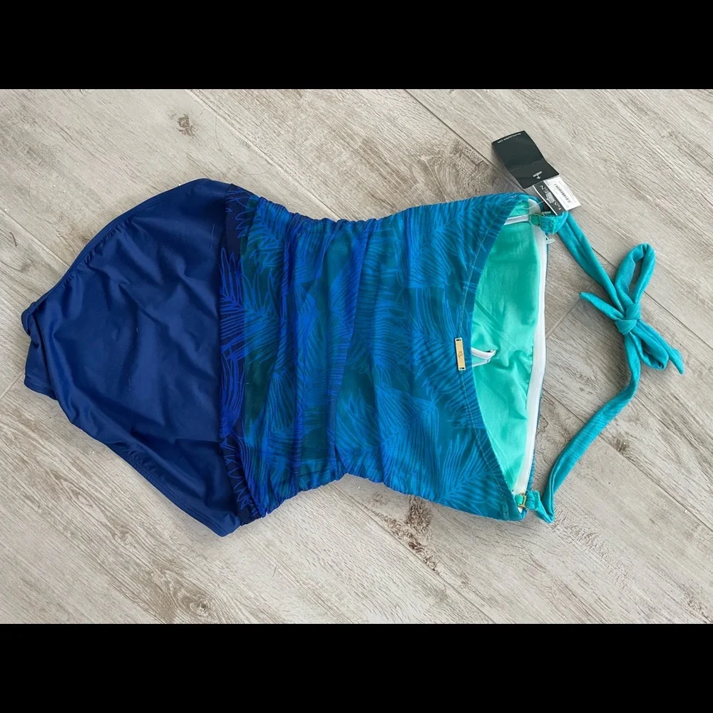 New with tags Ralph Lauren blue ombré swimsuit - Picture 2 of 5